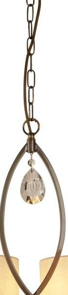 Classic pendant lamp Alberto 8-light antique bronze Searchlight 5053423098272