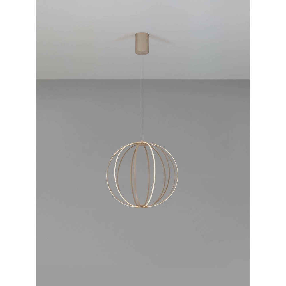 Pendant lamp Brea beige Ø 50cm Lyora 5212017494375