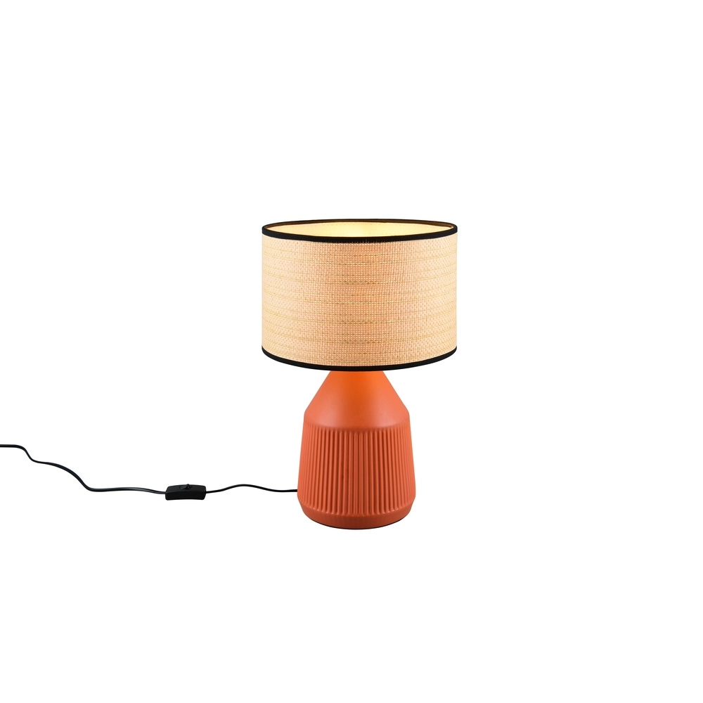 Table lamp Formentera Ø 28cm terracotta Trio 4017807678147
