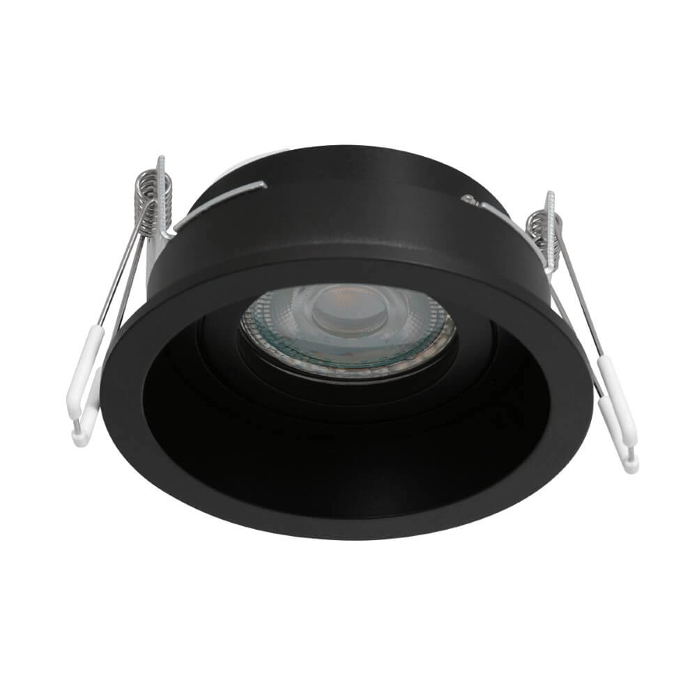 Black recessed spotlight Pelite spot Ø 10cm Steinhauer 8712746152685