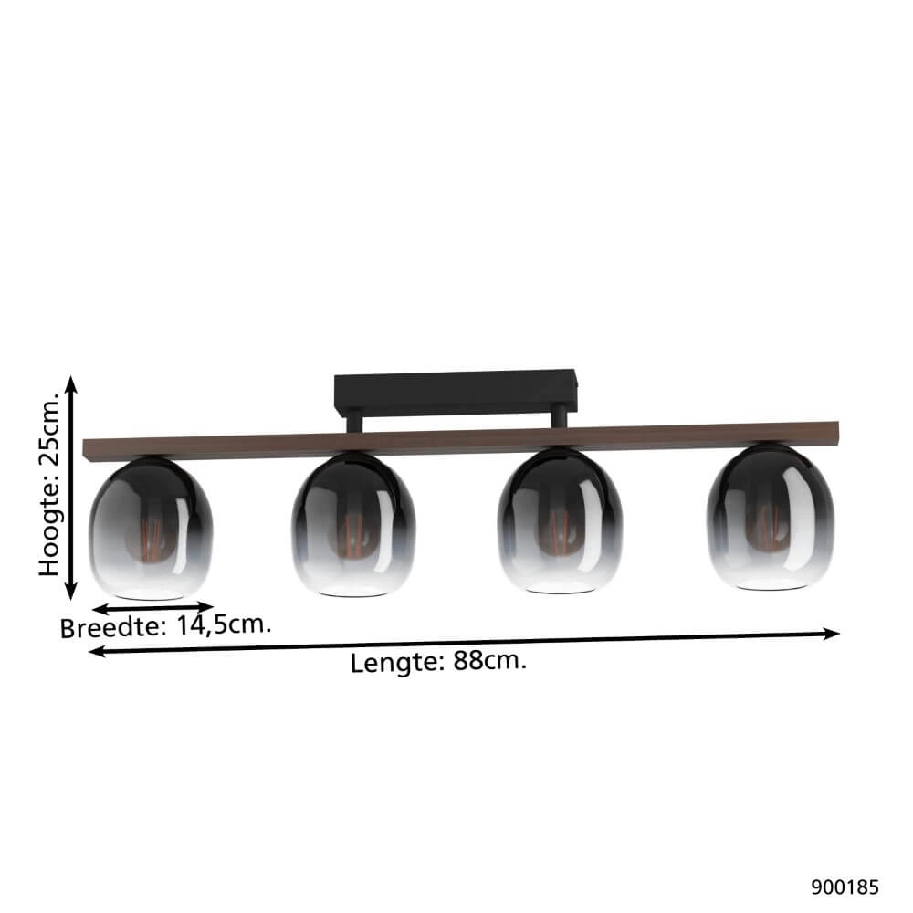 Glass ceiling lamp Filago Eglo 9008606235322