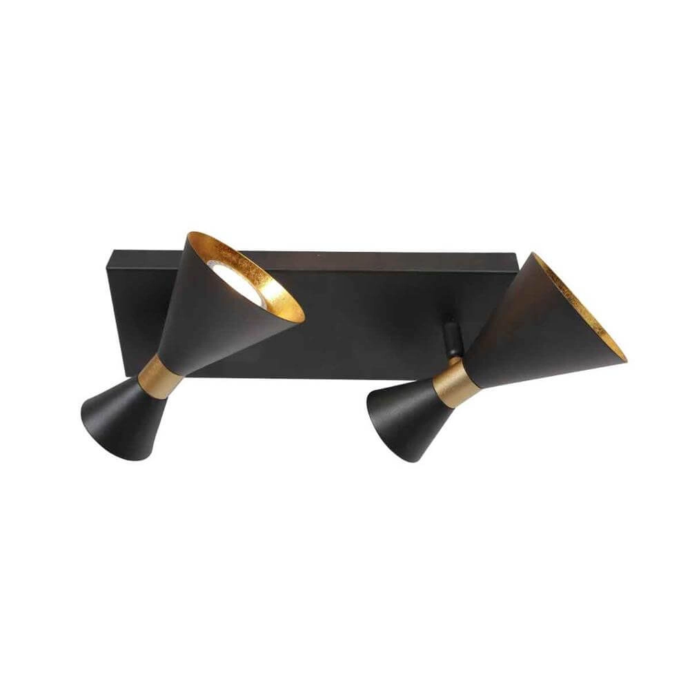 Design ceiling lamp Preto Black with Gold Double Steinhauer 8712746176292