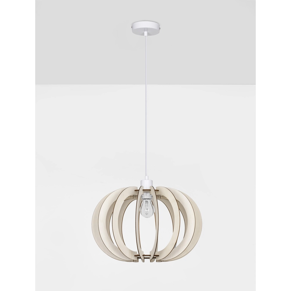 Wooden pendant lamp Ottoline light Ø 40cm Lyora 5212017436191