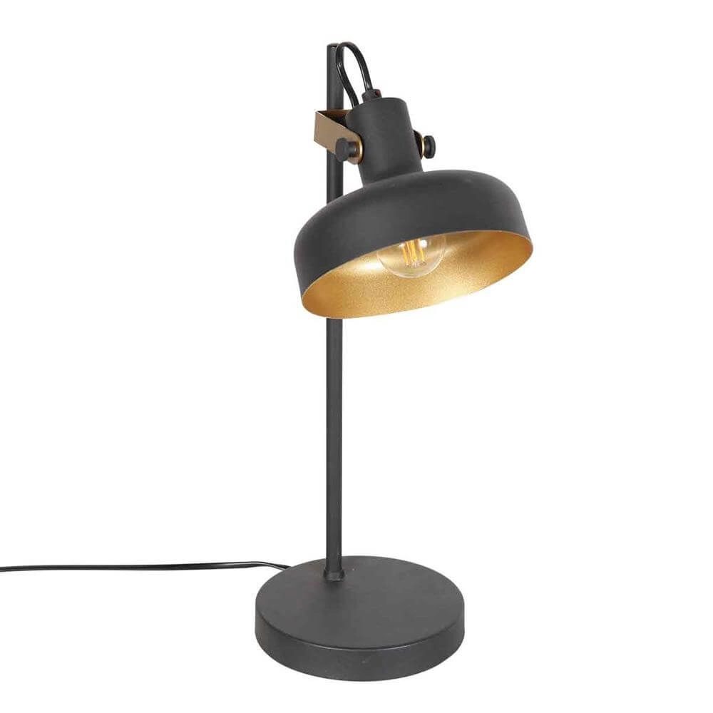 Table lamp Prato black with gold Steinhauer 8712746176391