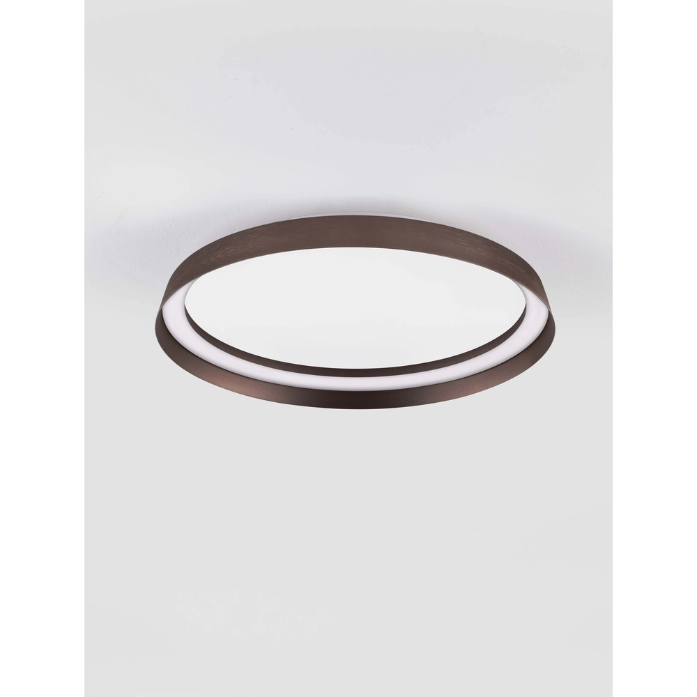 Design ceiling light Ormi Ø 45cm coffee brown Lyora 5212017463104