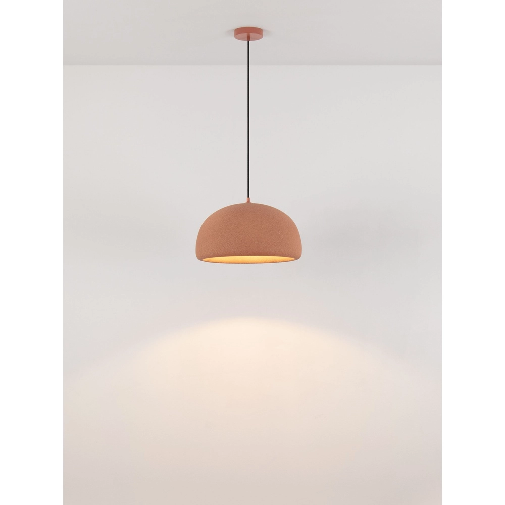 Modern pendant lamp Davo terracotta Ø 43cm Lyora 5212017495648