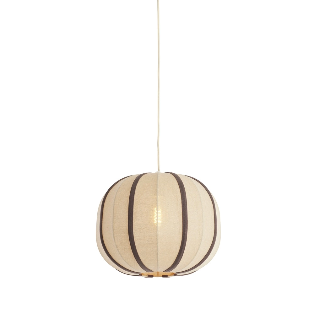 Japandi pendant lamp Esmiria Ø 40cm - dark brown Light & Living 8717807835934