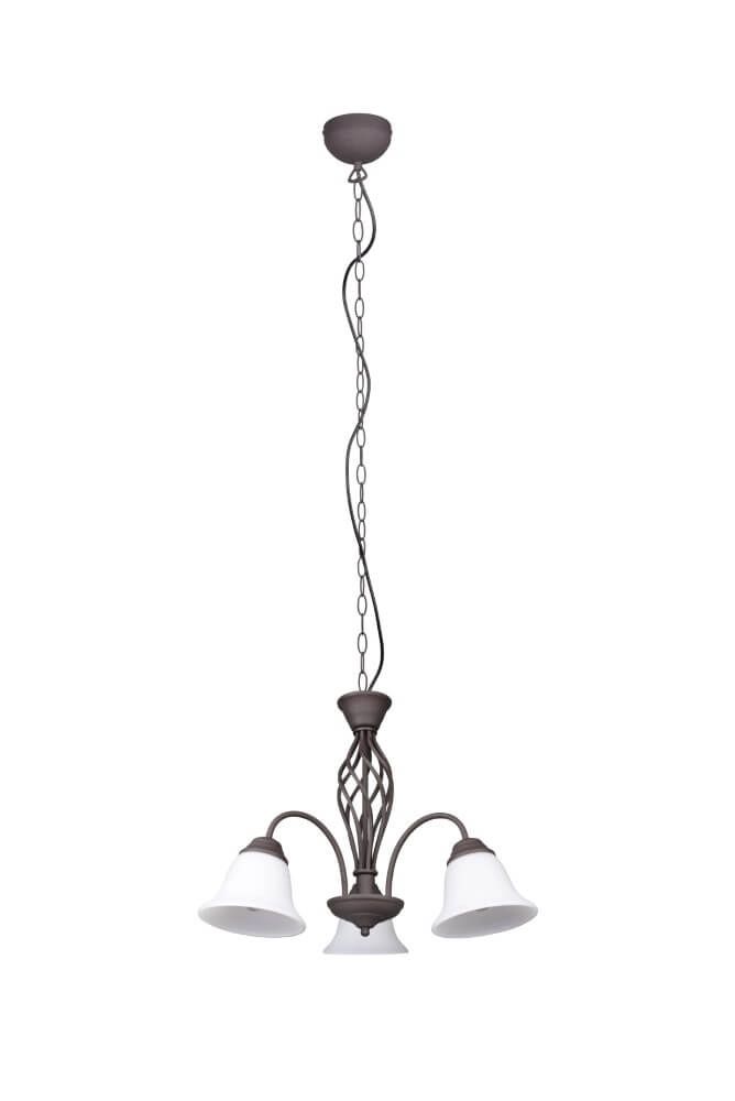 Chandelier Rustica 55cm 3-light rust brown Trio 4017807504675