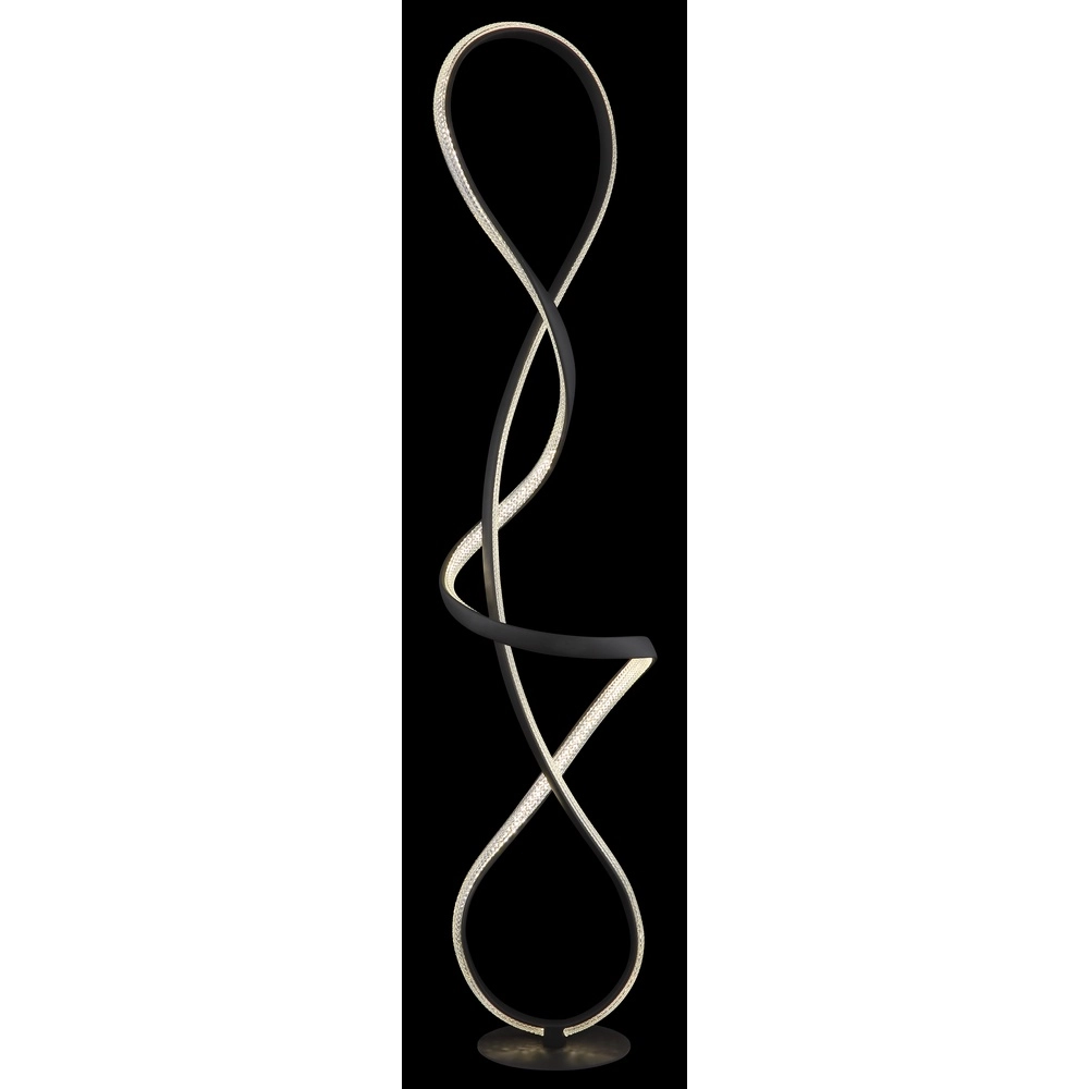 Design floor lamp Swirl Black Globo 9007371512331