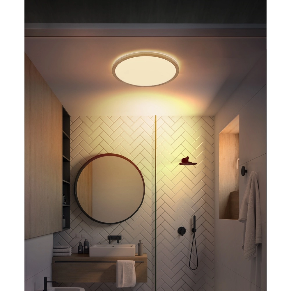 Ceiling light Sapana Ø 29.4cm wood Globo 9007371445424