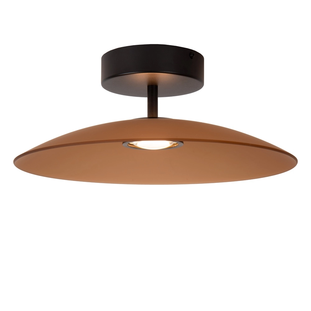 Sleek ceiling lamp Menga Ø 40cm amber glass Premium by Lucide 5411212251220