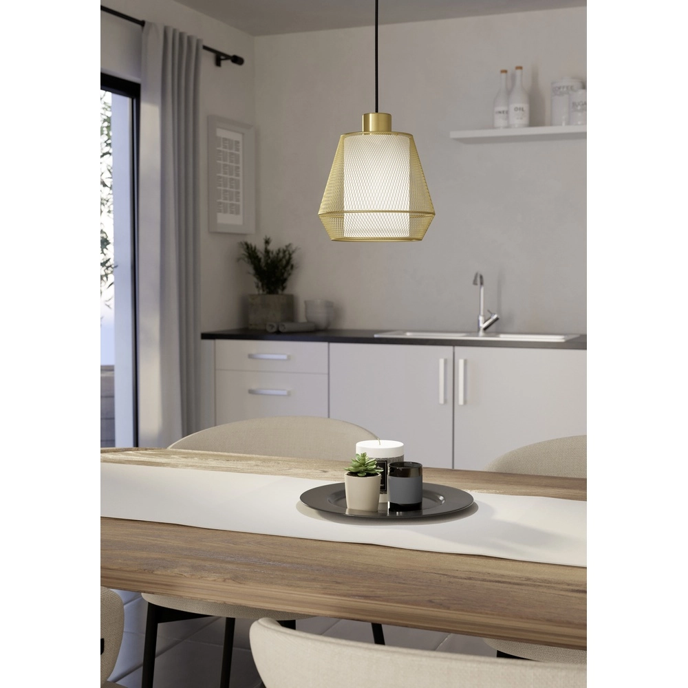 Golden pendant lamp Ciudadela Ø 18cm Eglo 9008606274673