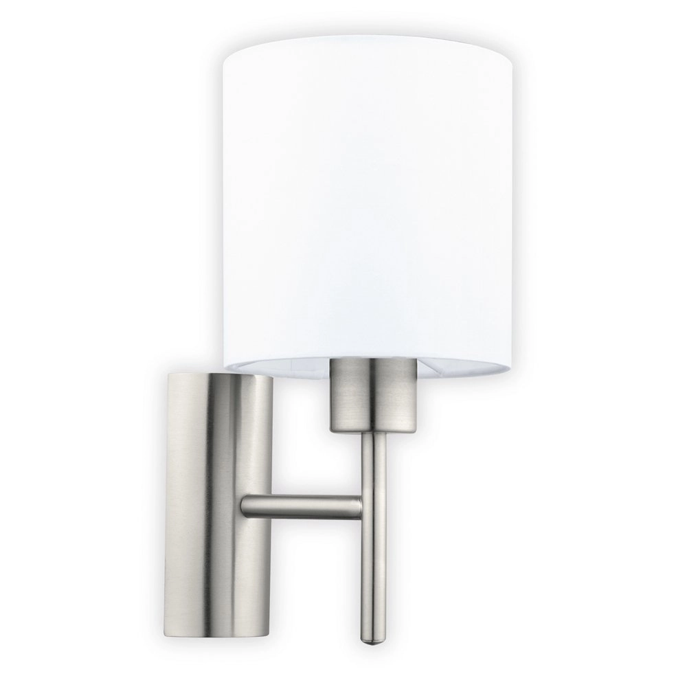 Wall lamp Pasteri with white lampshade