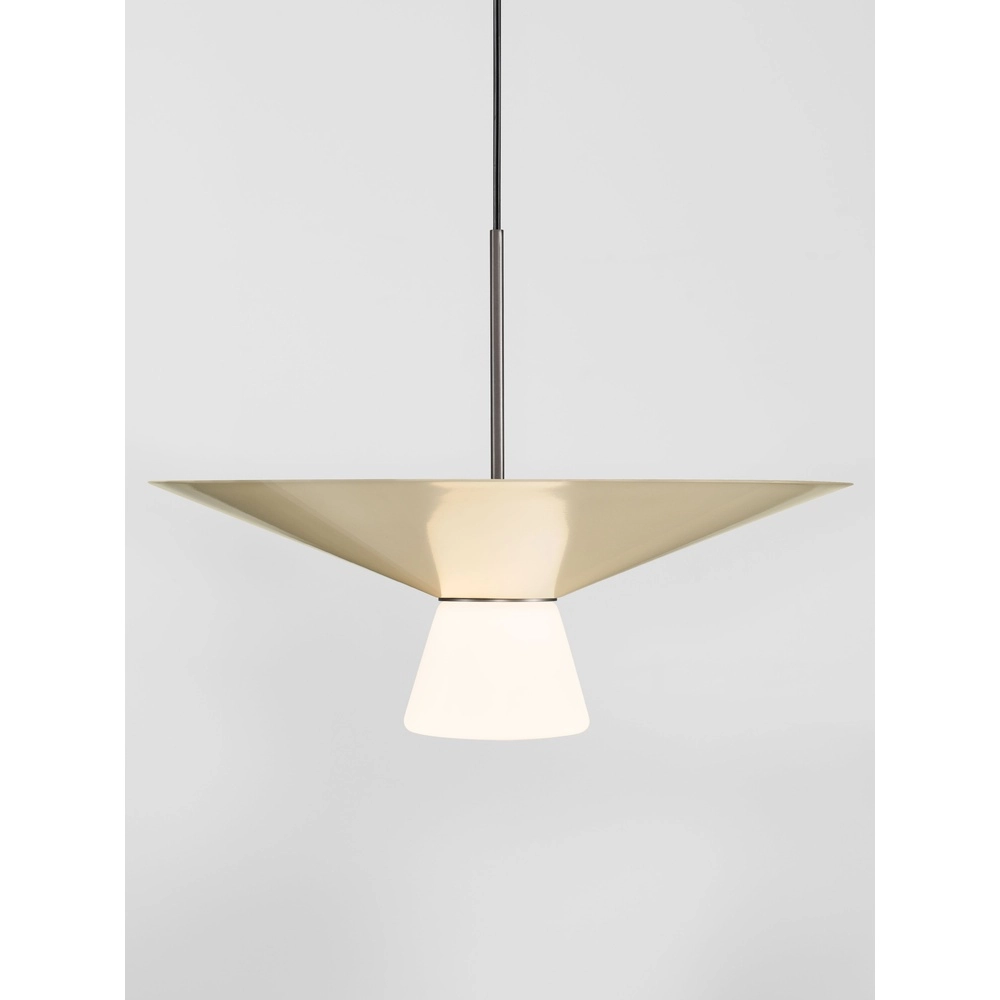 Design pendant lamp Baris white with grey Ø 38cm Lyora 5212017495303
