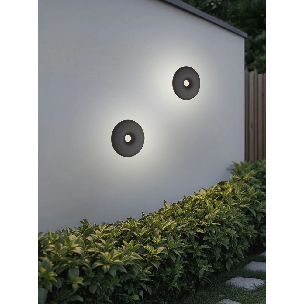 Unique wall lamp Splash Round Black Lyora 5212017497185