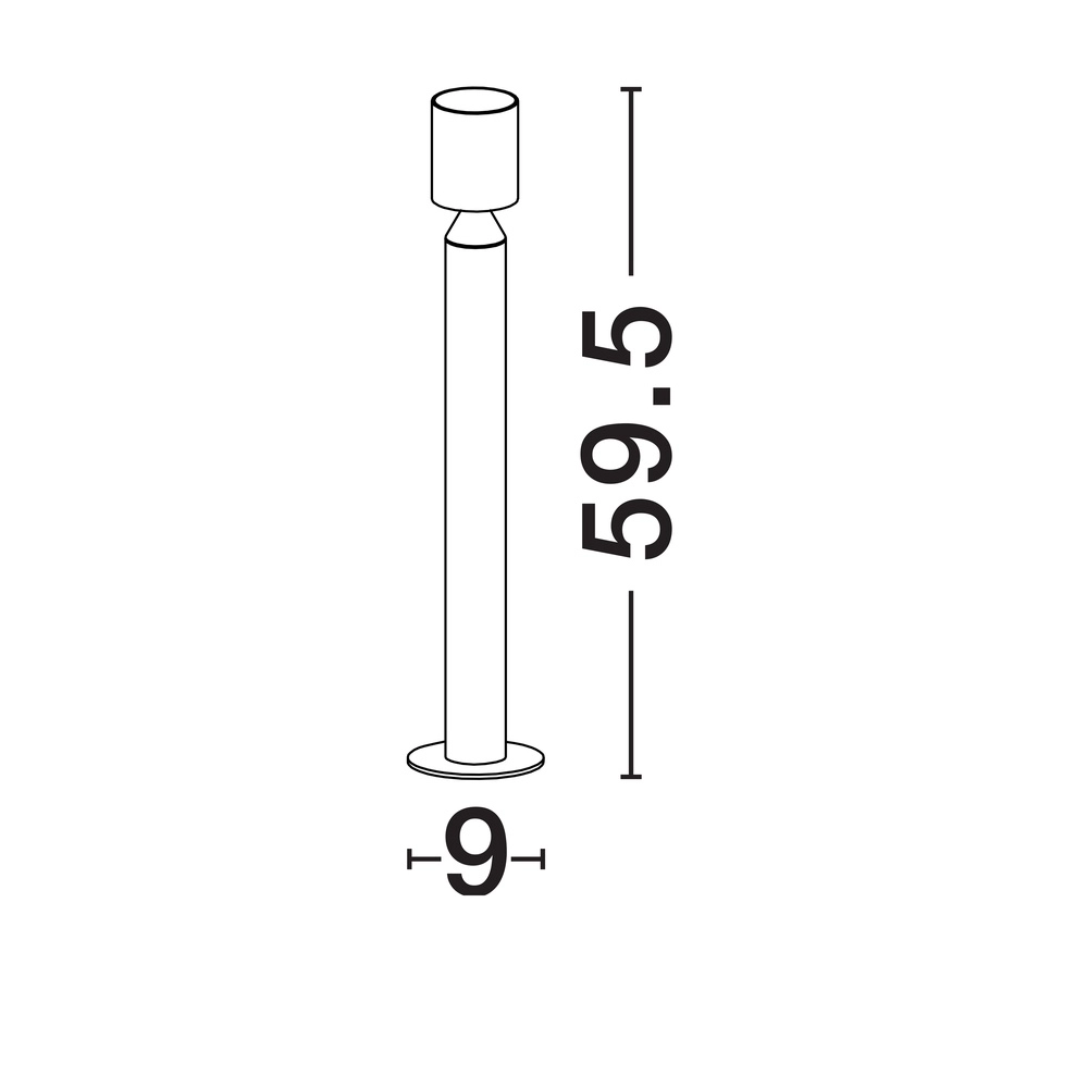 Sleek outdoor lamp Brot 59.5cm Lyora 5212017454515