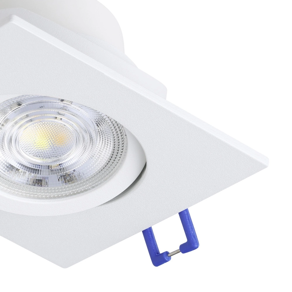 Set of 3 recessed spotlights Saliceto square white Eglo 9008606358830