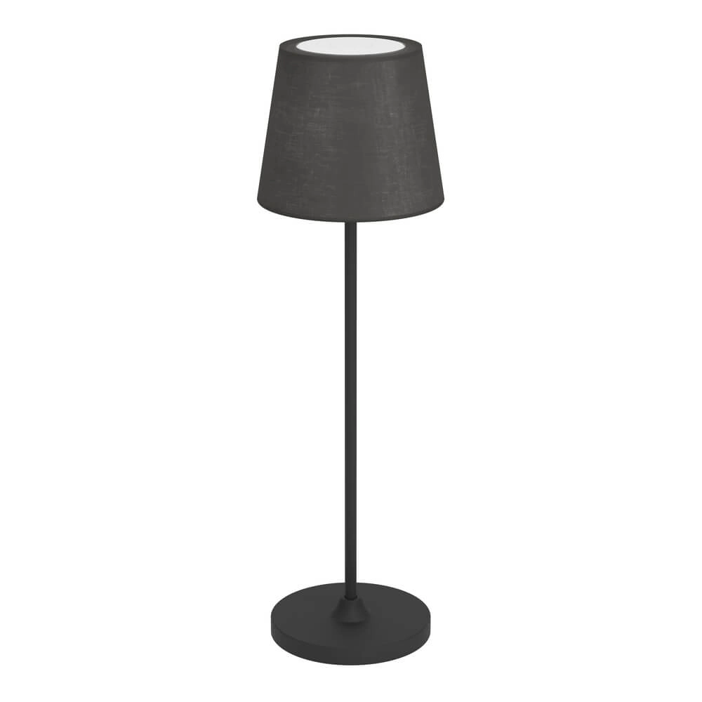 Table lamp Leonero black with fabric