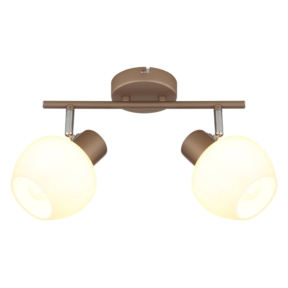 Ceiling lamp Eileen 2-light coffee brown Globo 9007371589562
