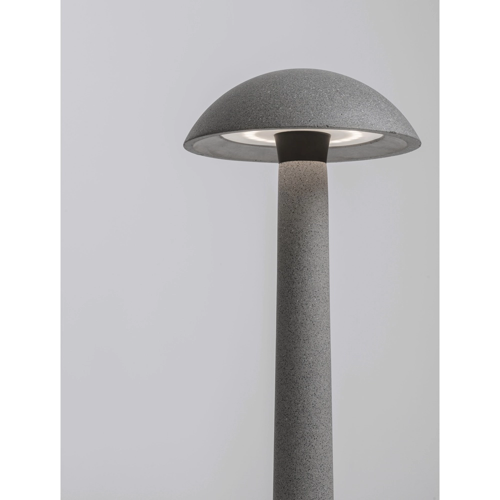 Round garden lamp Tura concrete grey 55cm Lyora 5212017454645