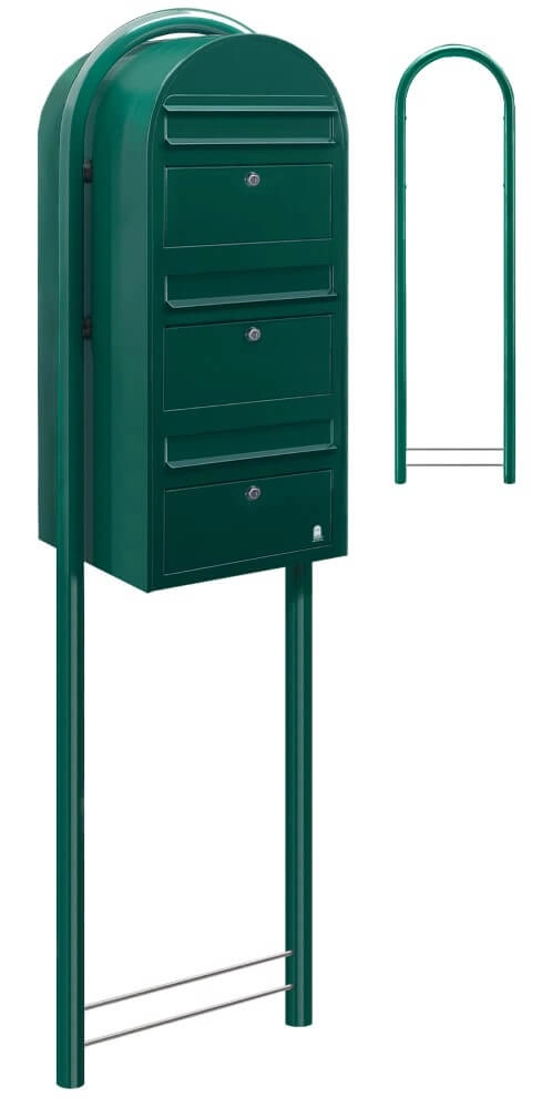 Mailbox Trio 6005 Dark green Bobi 6417237015068