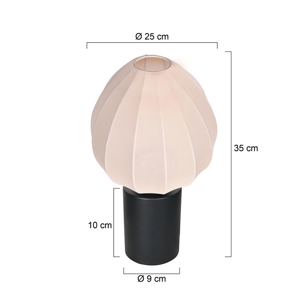 Table lamp Bloeba cream shade Ø 25cm Steinhauer 8712746181203