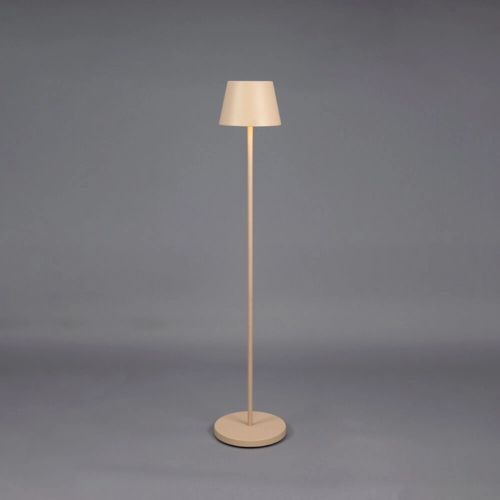 Rechargeable floor lamp Pomezia Medium sand brown KonstSmide 7318307841336