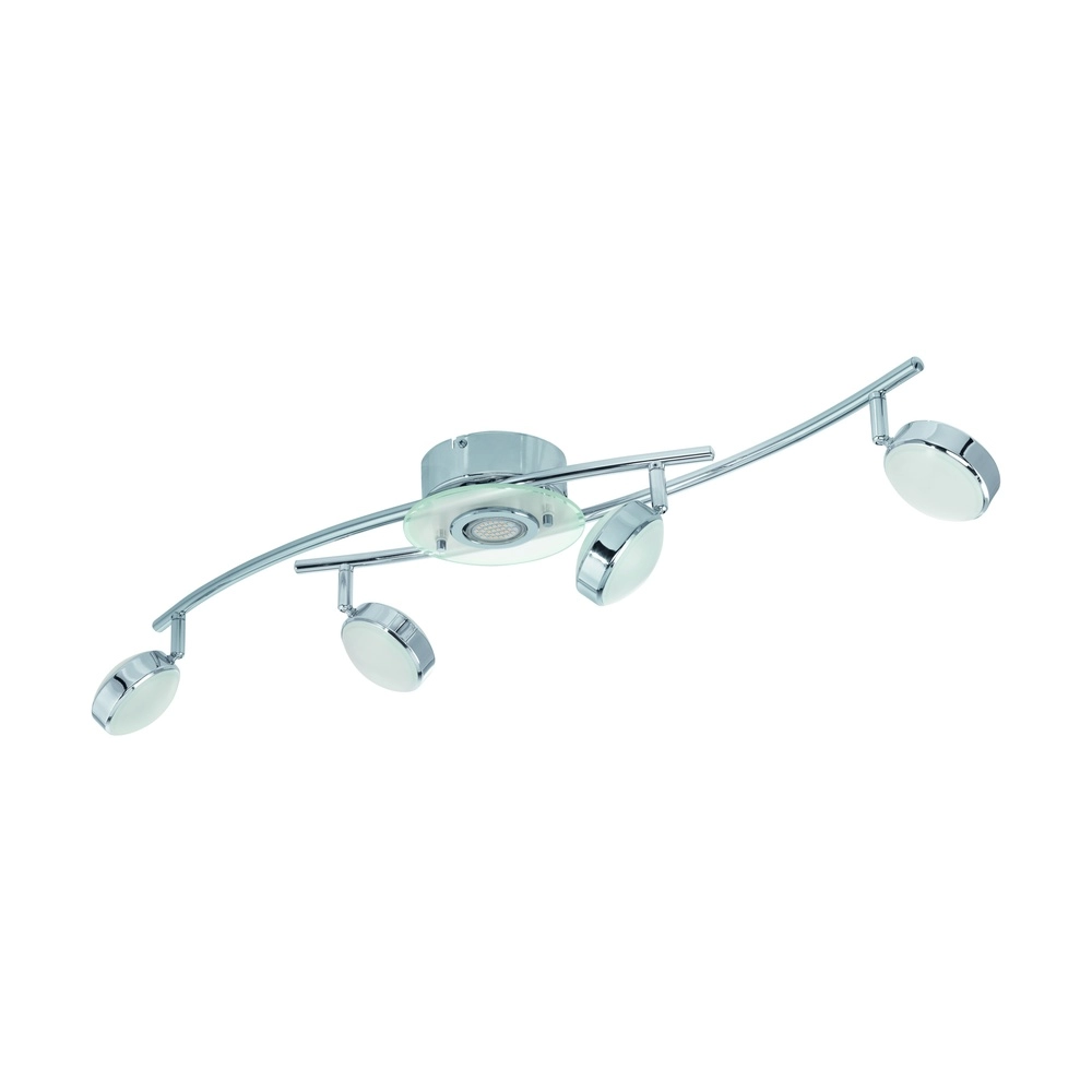 4-light ceiling lamp Salto chrome