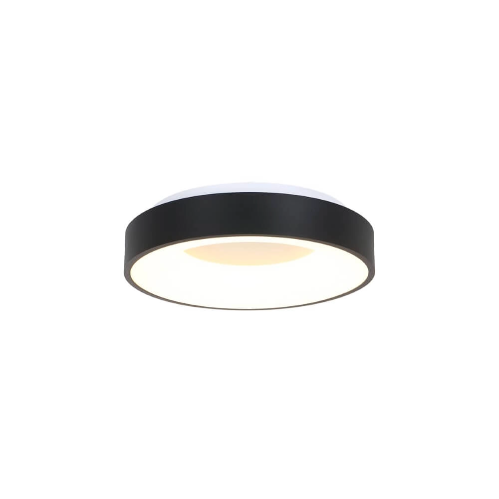 Black ceiling lamp Ringlede Ø 30cm Steinhauer 8712746135770