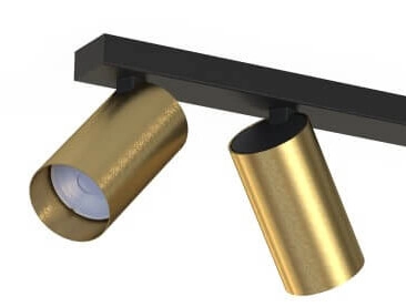 Golden 3-light surface-mounted spotlight Mono Lyora 5903139778398