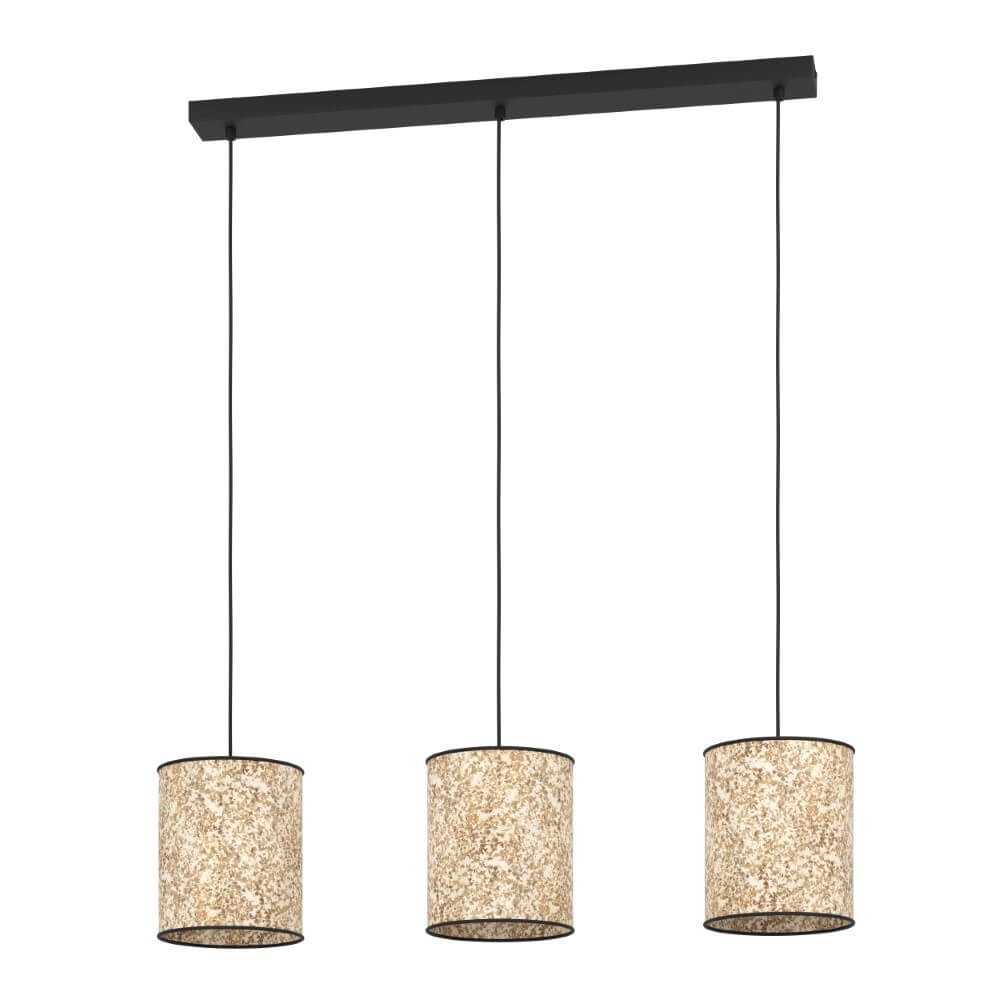 Natural pendant lamp Butterburn 3-light