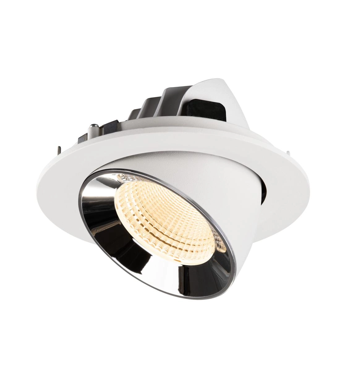 Recessed spotlight Numinos Gimble L white/chrome 2700K - 55deg SLV 4024163310345