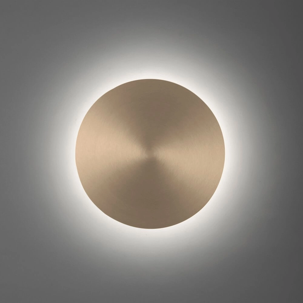 Design wall lamp Akku Puntua Ø 25cm brass Paul Neuhaus 4012248372524
