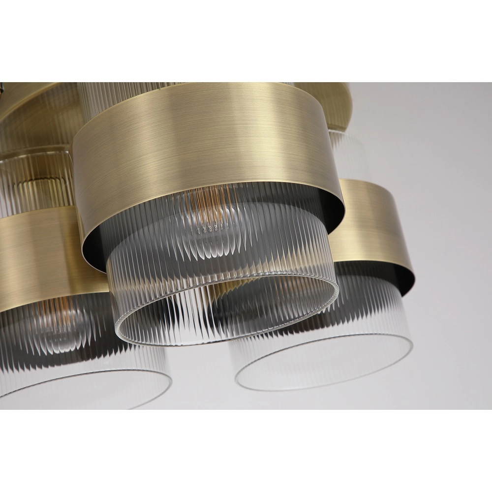 Ceiling lamp Royal 3-light antique brass