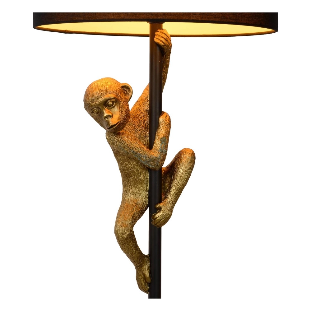 Floor lamp Extravaganza Chimp monkey black with gold Lucide 5411212105332