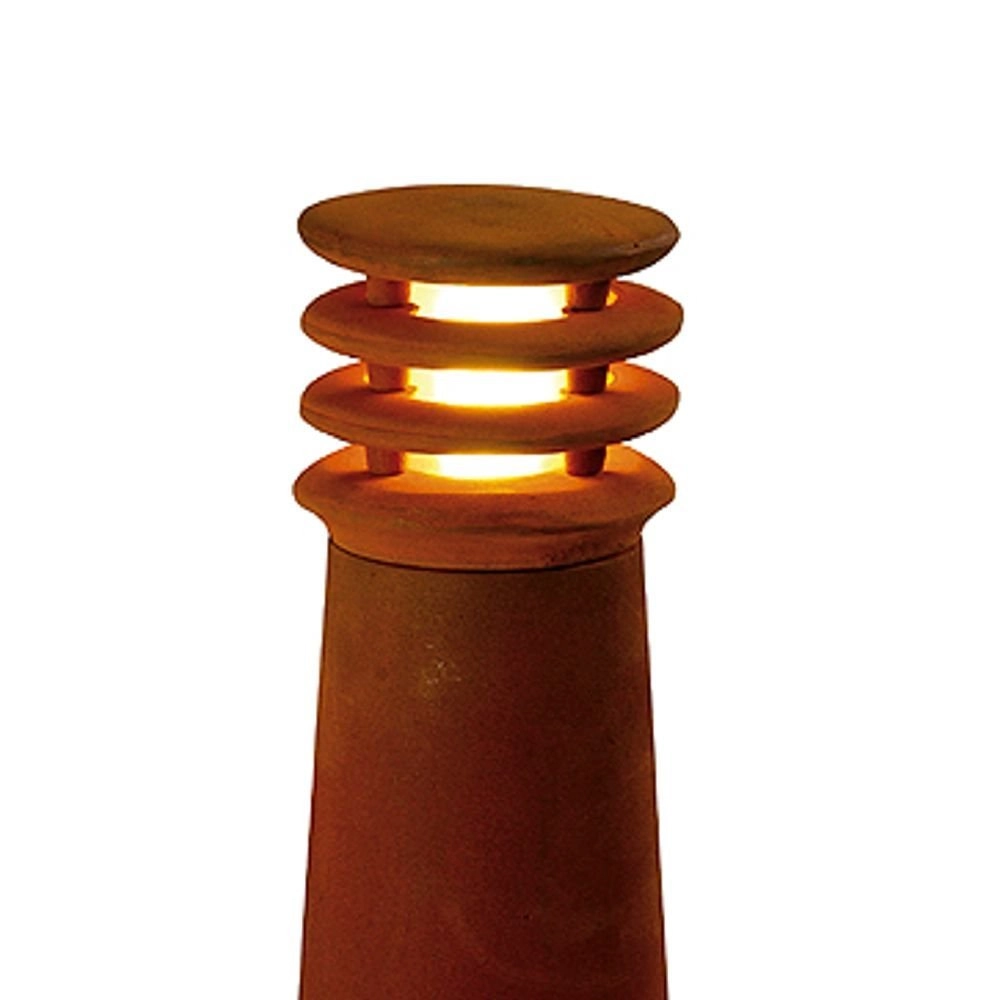 Unique rusty outdoor lamp Rusty 40 round SLV 4024163090155