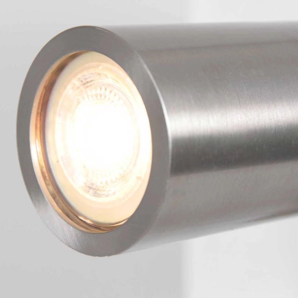 Bed lamp stainless steel Upround With charger and USB Steinhauer 8712746170443