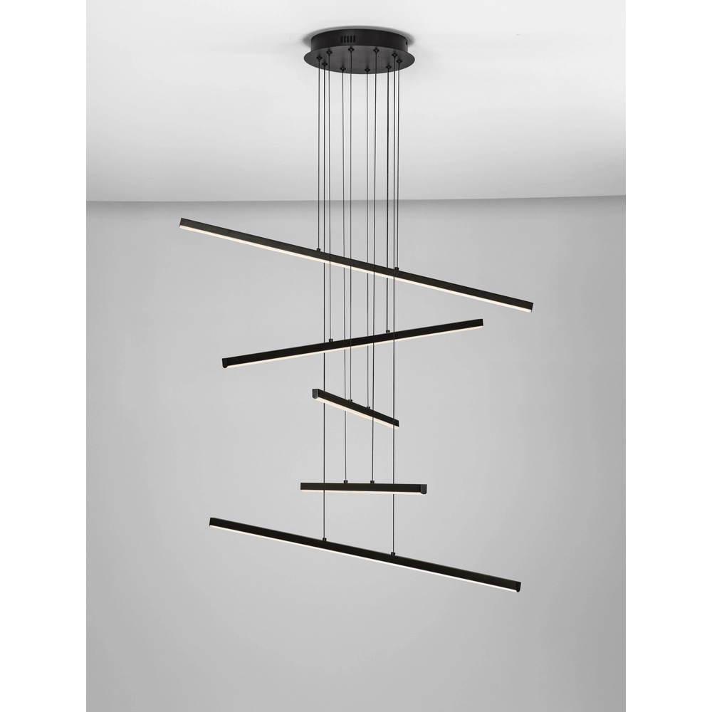 Design pendant lamp Gratta black