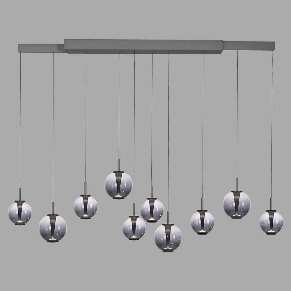 Pendant lamp Pure E-Infinty Mystic Grey with smoke glass