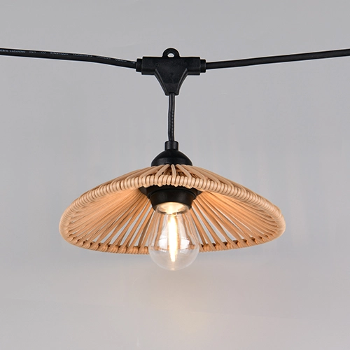 String lights Chain black with brown 600cm Trio 4017807697612