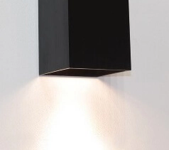 Square up & down lighter Dante2 black Artdelight 8720701101128