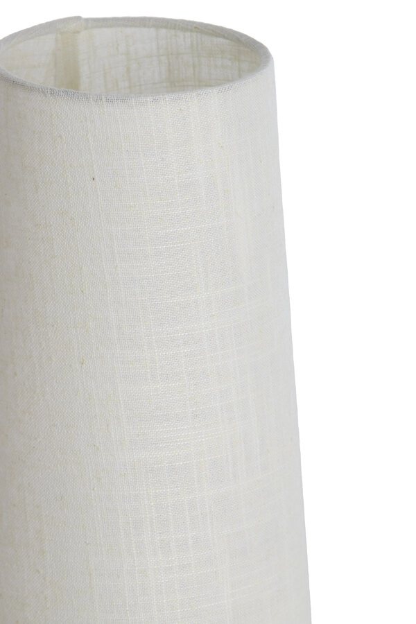 Table lamp white Howie with dark wood Ø 19cm Light & Living 8717807759414