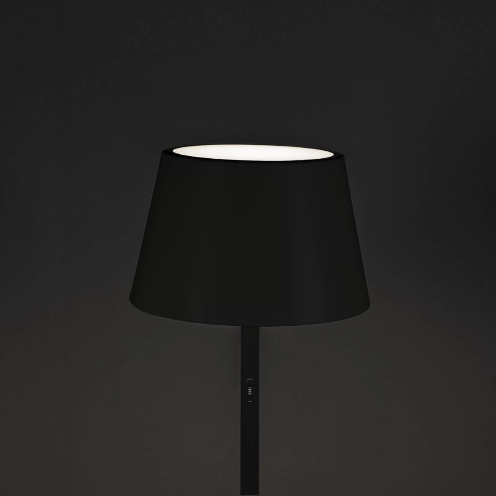Rechargeable outdoor table lamp Pomezia black KonstSmide 7318307824759