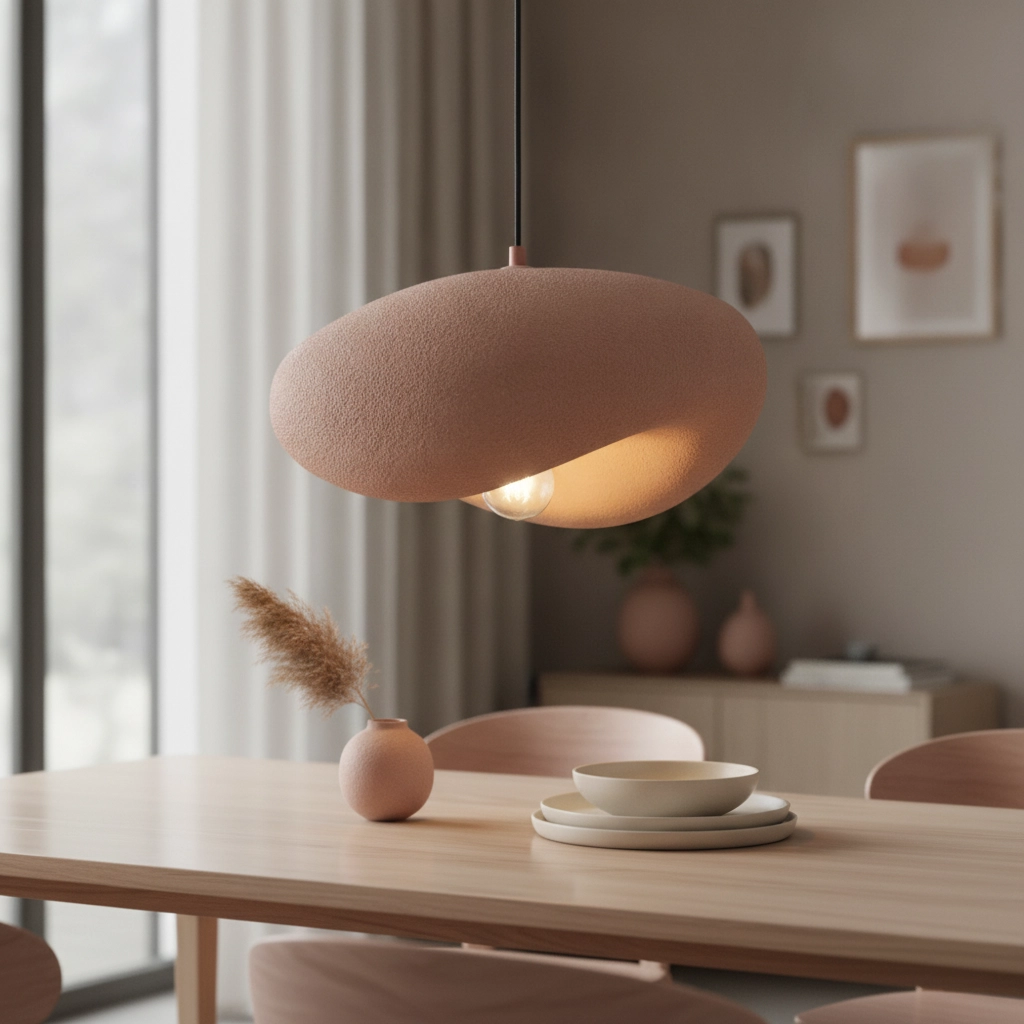 Modern pendant lamp Bambel Brown