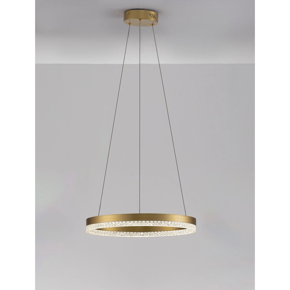 Pendant lamp Adria gold Ø 40cm Lyora 5212017443779