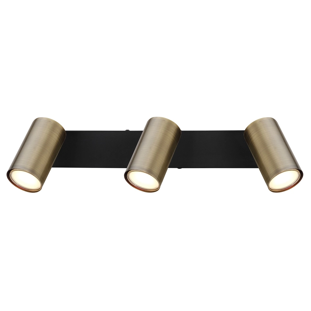 Ceiling lamp 3-lights Robby black with bronze Globo 9007371442980