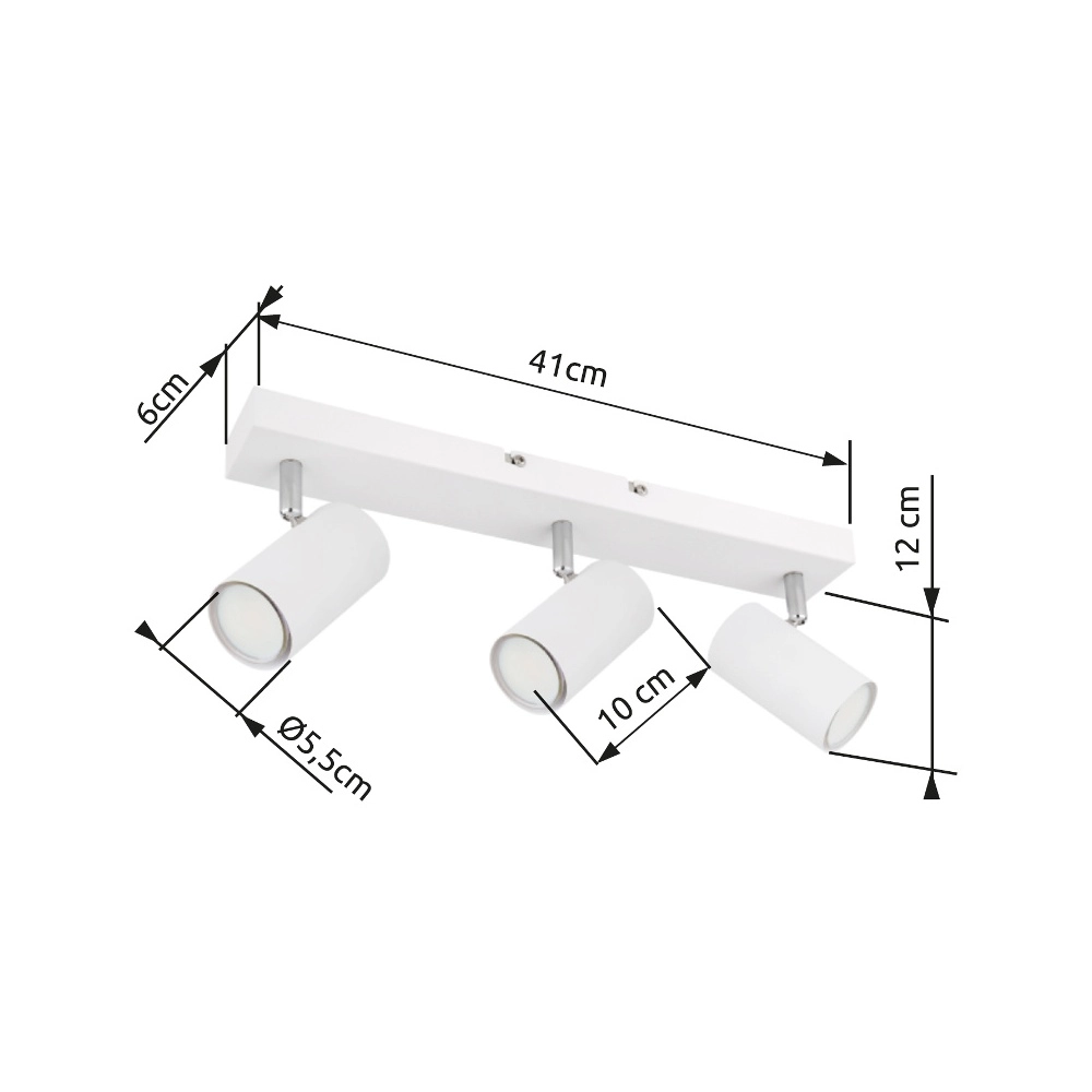 Ceiling lamp 3-lights Robby white Globo 9007371430536