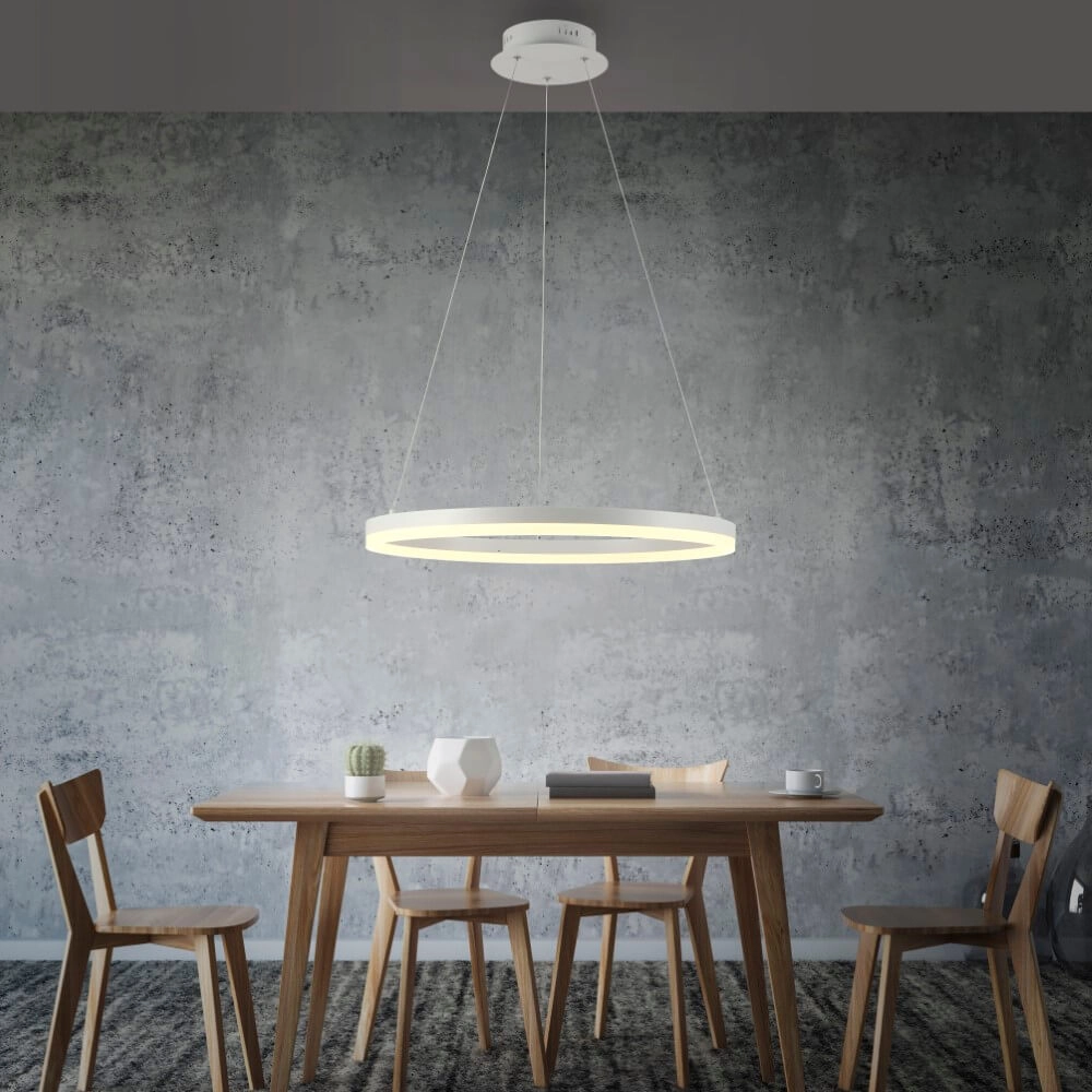 Modern pendant lamp Titus Ø 60cm white Paul Neuhaus 4012248365366