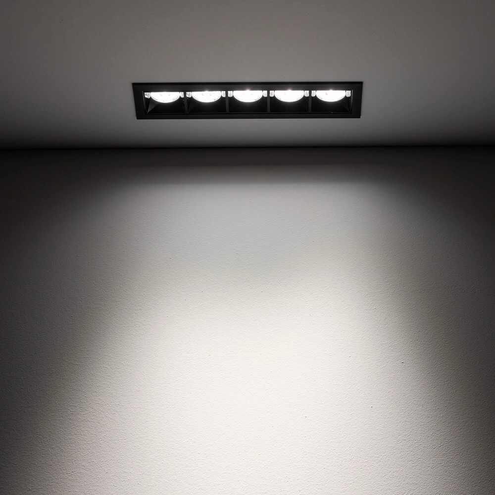 White recessed spotlight Midi Led 5x1 LEDs - 4000K Lyora 5903139100434