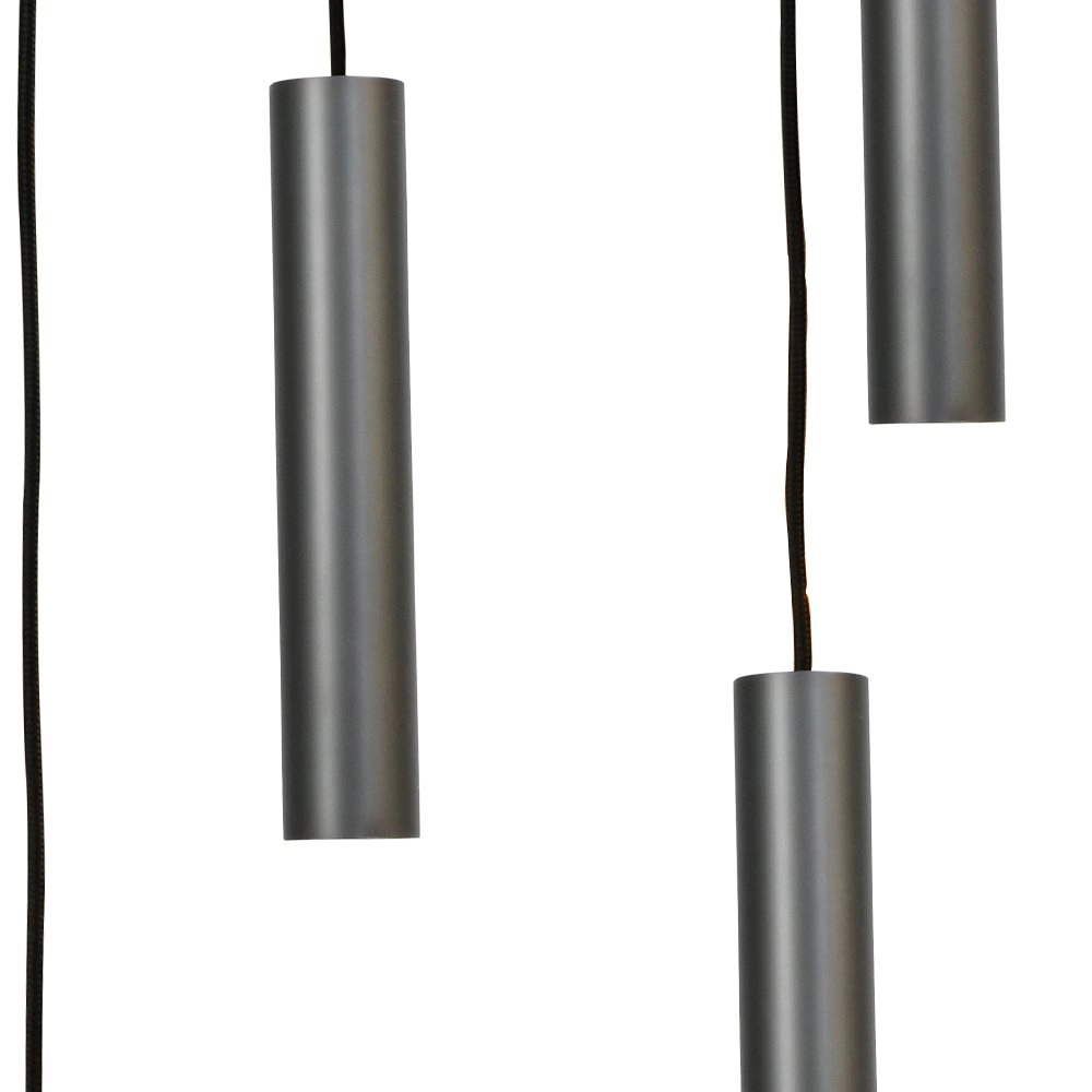 Black hanging lamp Run 5-light gunmetal cylinders Masterlight 8718121222141